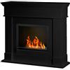 Divina Fire Camino a bioetanolo da terra Cambridge in legno Nero 110x36x100
