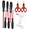 INTERCABLE S.R.L. Set 6 giraviti Slim e 2 forbici - INR AO2604