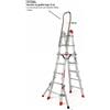 FARAONE INDUSTRIE SPA Scala telescopica professionale 8+8 gradini - FA5 TELES.T4S