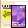 XunyLyee 2 Pack, Pellicola Protettiva per Lenovo Idea Tab Pro 2025/ P12 2023 TB370FU 12.7 Pollici Vetro Temperato Film (Transparent, Lenovo Idea Tab Pro 2025/ P12 12.7)