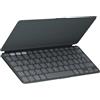 Logitech Keys-To-Go 2, tastiera Bluetooth portatile per tablet (Grafite)
