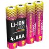 ANSMANN Batteria ricaricabile Pure Power Micro AAA tipo 1400 (min. 1250 mAh), con capacità massima, lunga durata e tecnologia di protezione, ideale per dispositivi ad alto consumo energetico