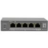 LevelOne Switch PoE+ non gestito 3X GE PoE / 1x Hi-PoE 60W plastica
