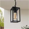 M LEDME Lanterna da soffitto Ducte Nera IP44 1 x E27 M LEDME