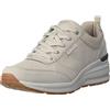 Skechers Billion Subtle Spots, Scarpe da ginnastica basse Donna, Off White Dura Leather White Leopard Trim, 37.5 EU