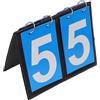 OVAQUIXI Tabellone Segnapunti Portatile da Tavolo, Segnapunti Digitale in PU con Carte Numeriche Grandi, Punteggio Manuale Leggero da 167 G per Basket, Calcio, Pallavolo, Softball, Hockey