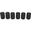 Generic Cappucci per Pali del Trampolino Maggiore Sicurezza, Coperture in Plastica ABS Resistenti per Recinzioni per Trampolino da 6 Pezzi, Funzione Protettiva per la Ricreazione dei Bambini, (Black)