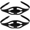 VALICLUD Cinturino Regolabile e Sub in Silicone Nero Maschera per Pezzi 2 Flessibile, Accessorio Sostituibile per Occhialini da Nuoto, per Piscina e Avventure Subacquee, Donna