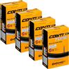 Continental Race - Camere d'aria larghe 700 x 25-32c, con valvola Presta da 42 mm, confezione da 4 con adesivo Conti