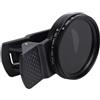 Zunate Filtro ND Regolabile da 37 Mm, Filtro per Obiettivo a densità Neutra Variabile da ND2 a ND400 con Morsetto per Smartphone Riduce L'esposizione Alla Luce Nella Fotografia