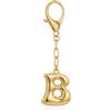 LILIE&WHITE Portachiavi in Oro Letter B - Accessorio Elegante e Personalizzato per Donna, Antiallergico, Resistente al Colore, Regalo per Ogni Occasione