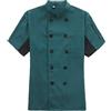 Generisch Maglioni Maglioni Uomo Su Camicia Giacca Da Cuoco Unisex Abbigliamento Da Cucina Hotel A Maniche Lunghe Bottoni Rosso A Contrasto Giacca Da Cuoco Per Uomini Donne Camicia Verde Uomo Manica Corta