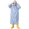 Generisch Poncho per bambini pioggia impermeabile per bambini con borsa per la scuola e cappuccio ragazzi e ragazze studenti bambini tinta unita lunga impermeabile sedia a rotelle
