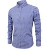 Generisch Camicia a maniche corte da uomo modello camicia da uomo Oktoberfest traspirante a maniche lunghe camicia a quadri giacca per casual comfort camicia senza maniche uomo, Blu scuro, M