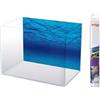 AMTRA MYSTIC - Sfondo in poster per acquario, decorazione dell'acquario, poster decorativo con doppia stampa, formato 45x100cm