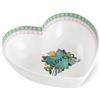 Vuotatasche Love Turchese 17x5 cm in New Bone China - Egan