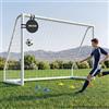 VEVOR Porta da Calcio in PVC Allenamento all'Aperto 3 x 2 m con Rete in PE Esercizio da Giardino Resistente alle Intemperie, con Bersaglio Coni, Pratica di Tiro da Esterno Giardino Prato Campo
