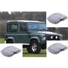 MENABO TELO COPRIAUTO TELATO FELPATO LAND ROVER DEFENDER 90 ANNO 2011 IMPERMEABILE ZIP