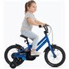 ATTABO Knack 14 - Bicicletta per bambini (2-5 anni) con telaio in alluminio leggero (8 kg), ruote da 14, per 85-110 cm, portata fino a 50 kg, manubrio ergonomico, ideale per i primi viaggi