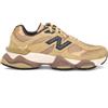 New Balance Sneakers 9060 beige in cuoio con logo