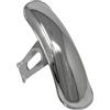 Alchemy Parts Parafango anteriore corto per moto Cafe Racer Bobber | Acciaio inossidabile - Cromato - Misura universale tra cui Honda CG125 CG150 Suzuki GN125 GN250 GN400