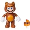 SUPER MARIO 4 pollici Action Figure Tanooki Mario con foglia
