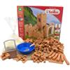 teifoc Castello - Set di costruzione 3500, 200+ pezzi | Set creativo dai 6 anni, mini mattoncini, modellismo, gioco Montessori, set muratore con malta