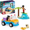 LEGO Friends Divertimento sul Beach Buggy con Macchina Giocattolo, Tavola da Surf, Mini Bamboline, Delfino e Cane, Giochi Estivi per Bambini e Bambine dai 4 Anni 41725