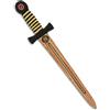 Liontouch - Spada WoodyLion, Oro/Nero - Media da 3+ | Giocattolo in Gommapiuma Simil Legno per Giocare Fuori | Arma Sicura e Flessibile | Accessorio da Battaglia per Costumi,e Abiti Gioco per Bambini