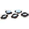vhbw 5X stoppino, Wick cap Compatibile con iRobot Braava 390T Robot aspirapolvere con Funzione lavapavimenti - Stoppino di Ricambio, Nero/Blu