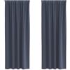 vidaXL Zwart-out Gordijnen Met Ringen 2 st Antraciet 225 x 140 cm