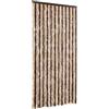 vidaXL Vliegengordijn 100x230 cm chenille beige en lichtbruin