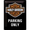 Nostalgic-Art Targa retrò, 30 x 40 cm, Harley - Parking Only
