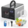VEVOR Generatore di Ozono Professionale 36000 mg/h, Ozonizzatore Commerciale con Avvio Ritardato di 15 s, Timer in Base all'Area, Touchscreen LCD, per Auto, Fumo, Animali Domestici, Fino a 300 m²