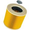 vhbw 1x filtro a pieghe piatte compatibile con Kärcher WD 2 Plus V-12, NT 27/1 ME Professional, NT 27/1 Professional aspirapolvere - giallo