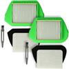 vhbw set filtri/spazzola (8 pzz.) compatibile con Rowenta RO532601/4Q0, RO532601, RO5326, City-Space Cyclonic, Compacteo Ergo Cyclonic aspirapolvere