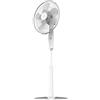 Cecotec Ventilatore a Piantana con Timer EnergySilence 1010 ExtremeFlow. 60 W, 10 pale, Potente, Oscillante, Silenzioso, 3 velocità, Regolabile, Motore in Rame, Bianco