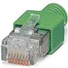 Phoenix Contact Spina RJ45 di Phoenix Contact, schermata, manicotto antipiega, verde, per cavo trasversale 2744571