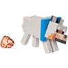Mattel Figura del lupo di Minecraft - alta circa 8 cm con portale, licenza ufficiale, mobile e perfetta per giocare o collezionare