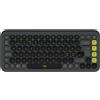 LOGITECH Tasti POP ICON di Logitech, mini, senza fili, Bluetooth, interruttore di scorrimento, QWERTY, grafite