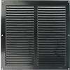 Amig - Griglia Quadrata in Alluminio con Zanzariera | Griglie di Ventilazione per Uscita d'Aria | Ideale per Soffitto di Cucina e Bagno | Dimensioni 250 x 250 mm | Colore Nero