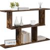 vidaXL Scaffale da parete Rovere Fumo 80 x 15 x 50,5 cm