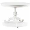 milani home - Tavolo Da Pranzo Moderno - Di Design Rotondo - Diametro 120 Cm - Con Allunga Da 40 Cm - Bianco - Per Sala Da Pranzo, Cucina e Ristorante
