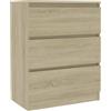 vidaXL Credenza Rovere Sonoma 60x35x76 cm in Legno Multistrato