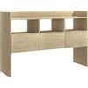 vidaXL Dressoir 105x30x70 cm bewerkt hout sonoma eikenkleurig