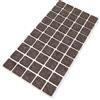 Adsamm® / 50 x feltrini autoadesivi in lana/marrone / 20x20 mm/quadrati/piedini per mobili in feltro naturale extra soft da 3 mm di spessore/pad protettivi per arredi Adsamm® Quality