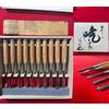 Kawasei Akatsuki Set scalpello per mazza intaglio legno giapponese 10 pz acciaio...