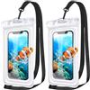 ProCase [2 Pezzi] Custodia Impermeabile Galleggiante Smartphone IPX8 per iPhone 13/12/11 Pro Max XR XS X, Galaxy A22/A52/A12/A5, Xiaomi Redmi 9/Note 11 10 9, Huawei P40 P30 PRO Fino a 7,0