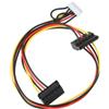 AS Axis Spindleon Cavo di Alimentazione sata 6 Pin a Doppio sata 15 Pin 37 cm Adattatore Splitter per hdd ssd Compatibile con Acer Scheda Madre
