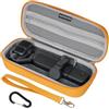 Honbobo Custodia Borsa per DJI Osmo Pocket 4P, Custodia da trasporto con Braccialetto Gancio, Borsa portaoggetti Case Bag Camera Accessori per DJI Osmo Pocket 4P Standard Combo (Orange)